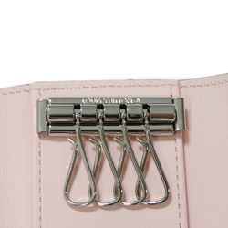 Louis Vuitton LOUIS VUITTON Key Case Multicle 4 Perforation Pink 4-Row RFID Monogram Mahina Rose Jasmine M82760 Women's