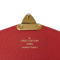 Louis Vuitton LOUIS VUITTON Long Wallet Portefeuille Pallas LV Flower S-Lock Flap Bi-Fold Monogram Cerise M58414 Women's