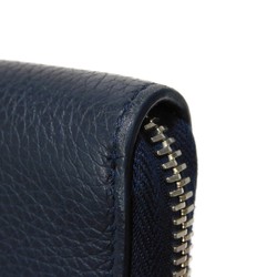 Christian Dior Dior Long Wallet CD ICON Icon Calfskin Navy Round Blue Denim 2ESBC252CDI_H10B Men's