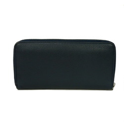 Christian Dior Dior Long Wallet CD ICON Icon Calfskin Navy Round Blue Denim 2ESBC252CDI_H10B Men's