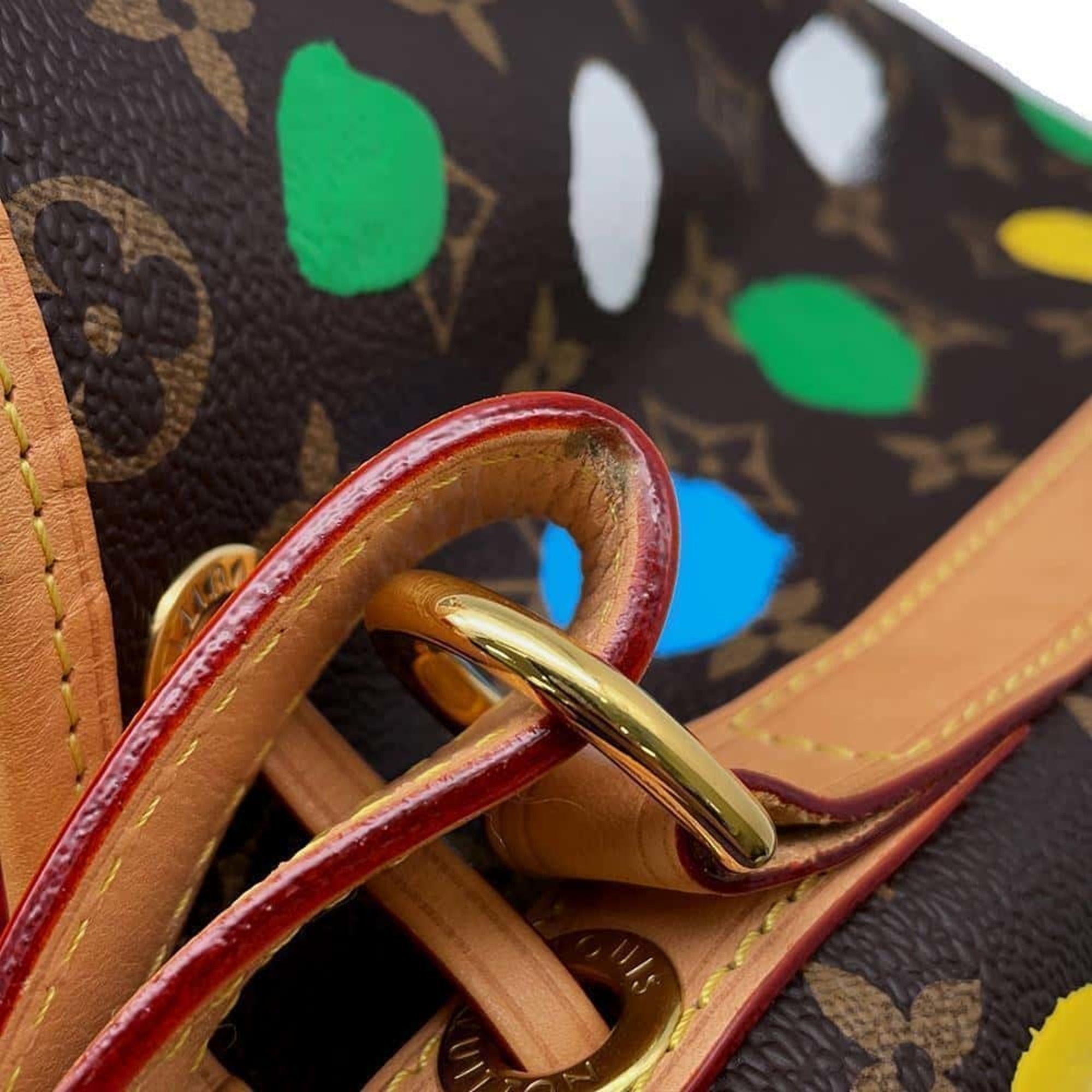 Louis Vuitton Shoulder Bag Monogram Painted Dot LV×YK Noe M46394 Yayoi Kusama