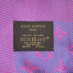 Louis Vuitton Stole Monogram Silk Wool M78685 LOUIS VUITTON Scarf Muffler