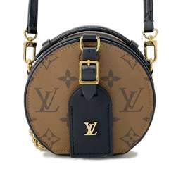 Louis Vuitton Shoulder Bag Monogram Reverse Boite Chapeau M68276 Black