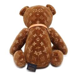 Louis Vuitton Plush Toy Doudou Teddy Bear Monogram Velour GI0739 2021 Limited Edition