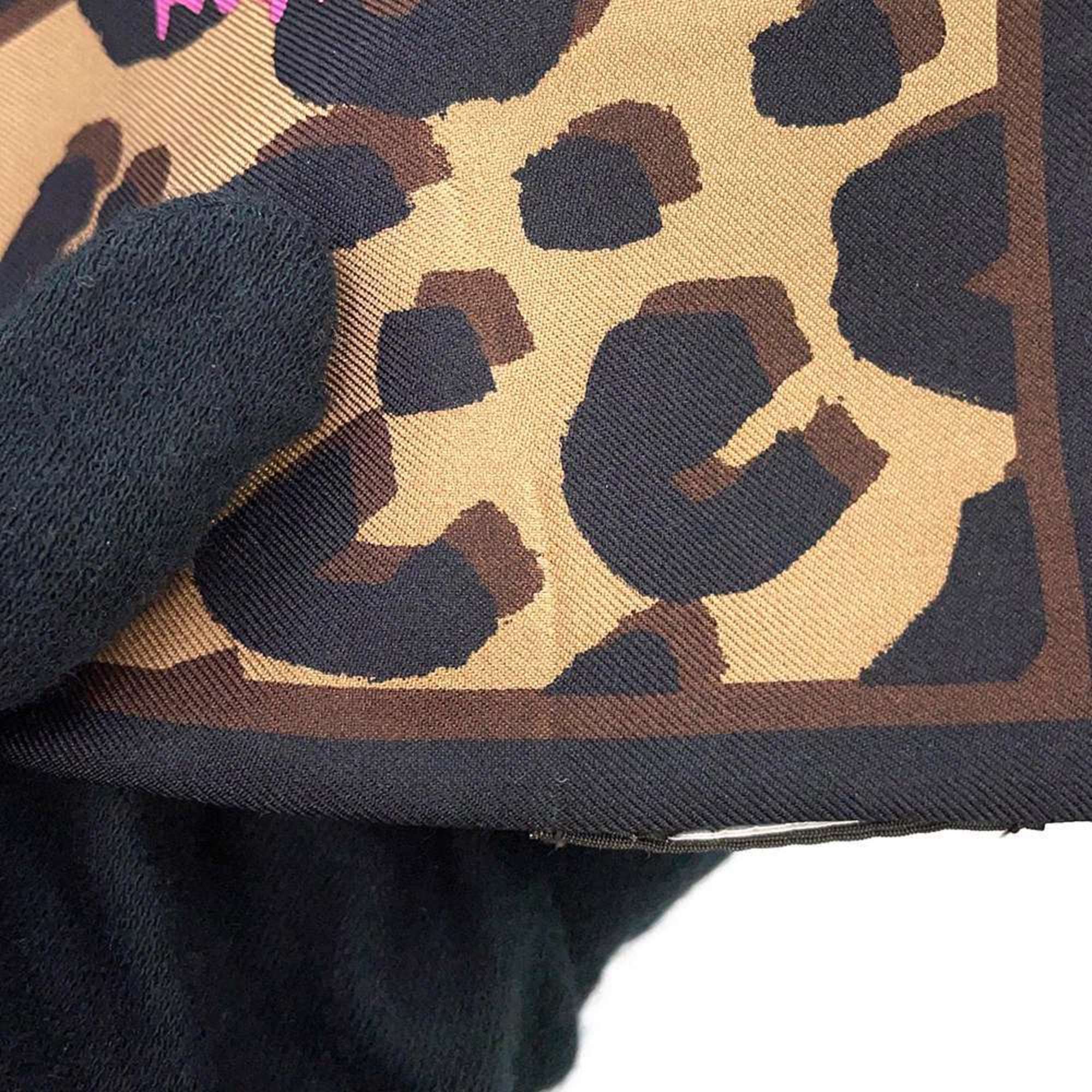 Louis Vuitton Scarf Bandeau Fleur M74788 Leopard Print