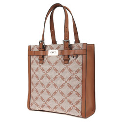 MICHAEL KORS Bag 23SS Hudson Empire Jacquard Tote Logo Beige Brown Men's