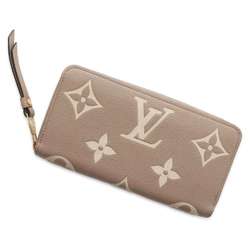 Louis Vuitton Long Wallet Monogram Empreinte Zippy M69794 Round