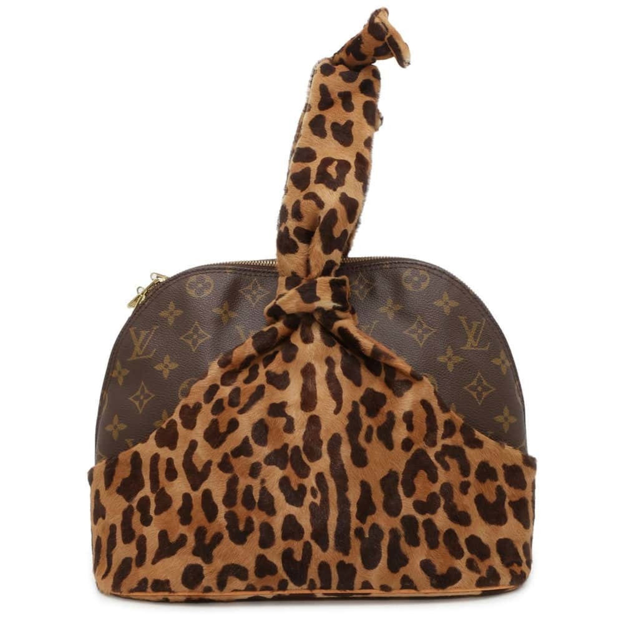 Louis Vuitton Handbag Monogram Pony Alma Azzedine Alaiya Leopard M99032 100th Anniversary Limited Edition