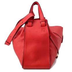 LOEWE Handbag Hammock Medium Leather 2way Shoulder Bag Red