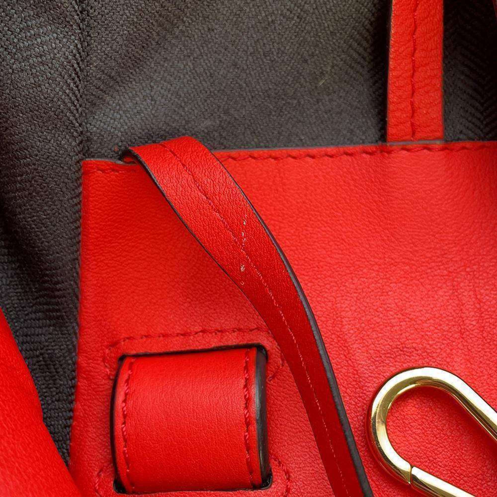 LOEWE Handbag Hammock Medium Leather 2way Shoulder Bag Red