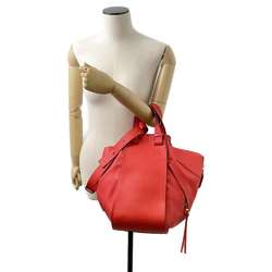 LOEWE Handbag Hammock Medium Leather 2way Shoulder Bag Red