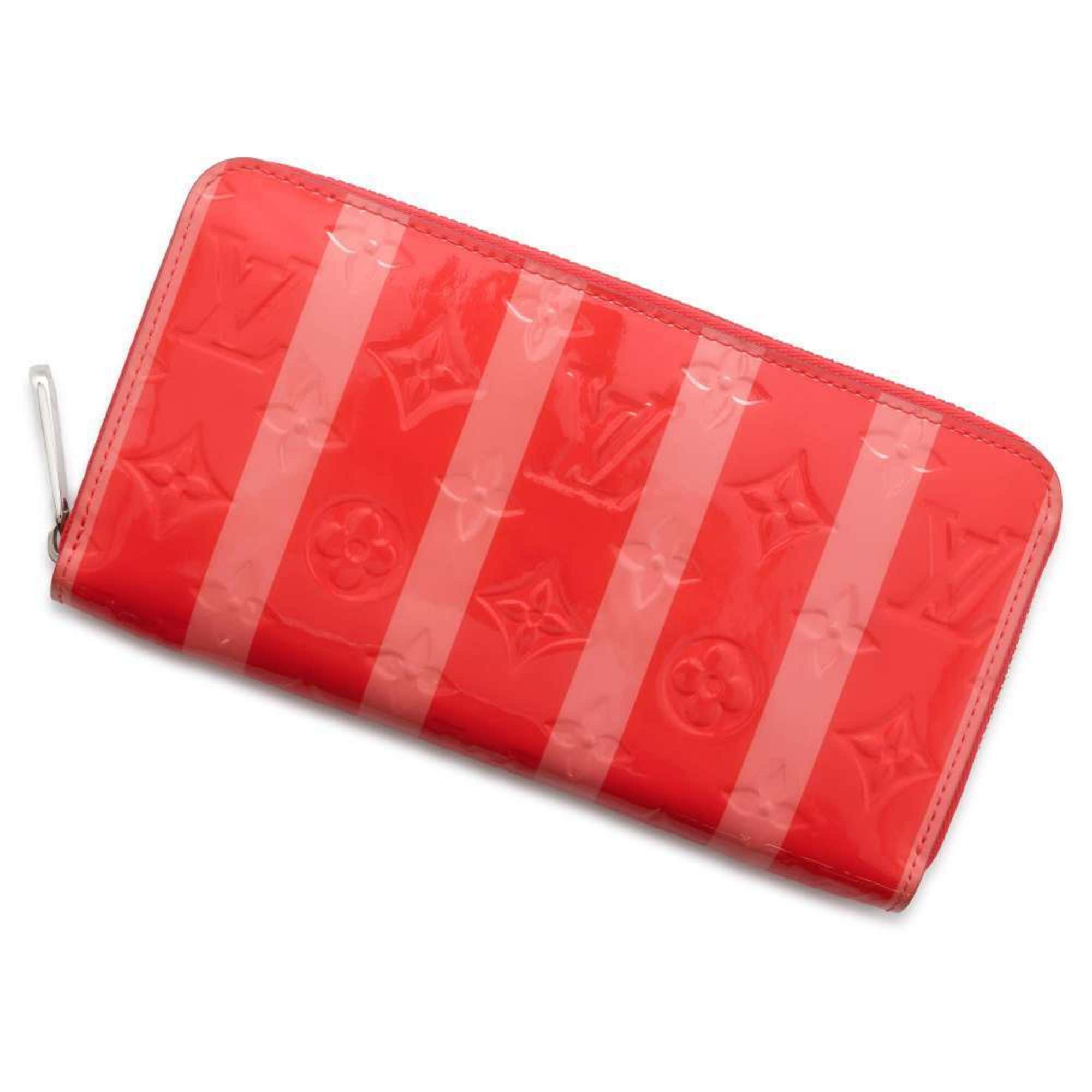 Louis Vuitton Long Wallet Monogram Vernis Rayure Zippy M58036 LOUIS VUITTON