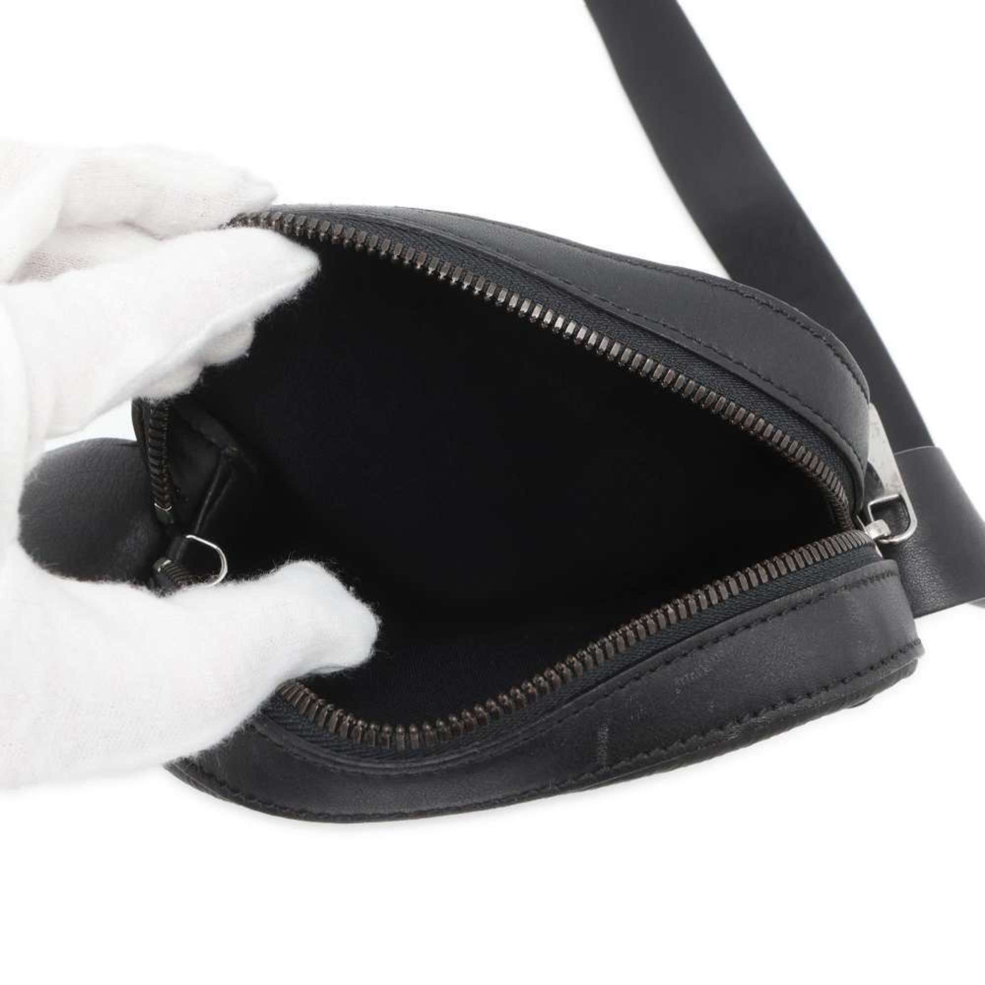 LOEWE Shoulder Bag Anagram Leather Black