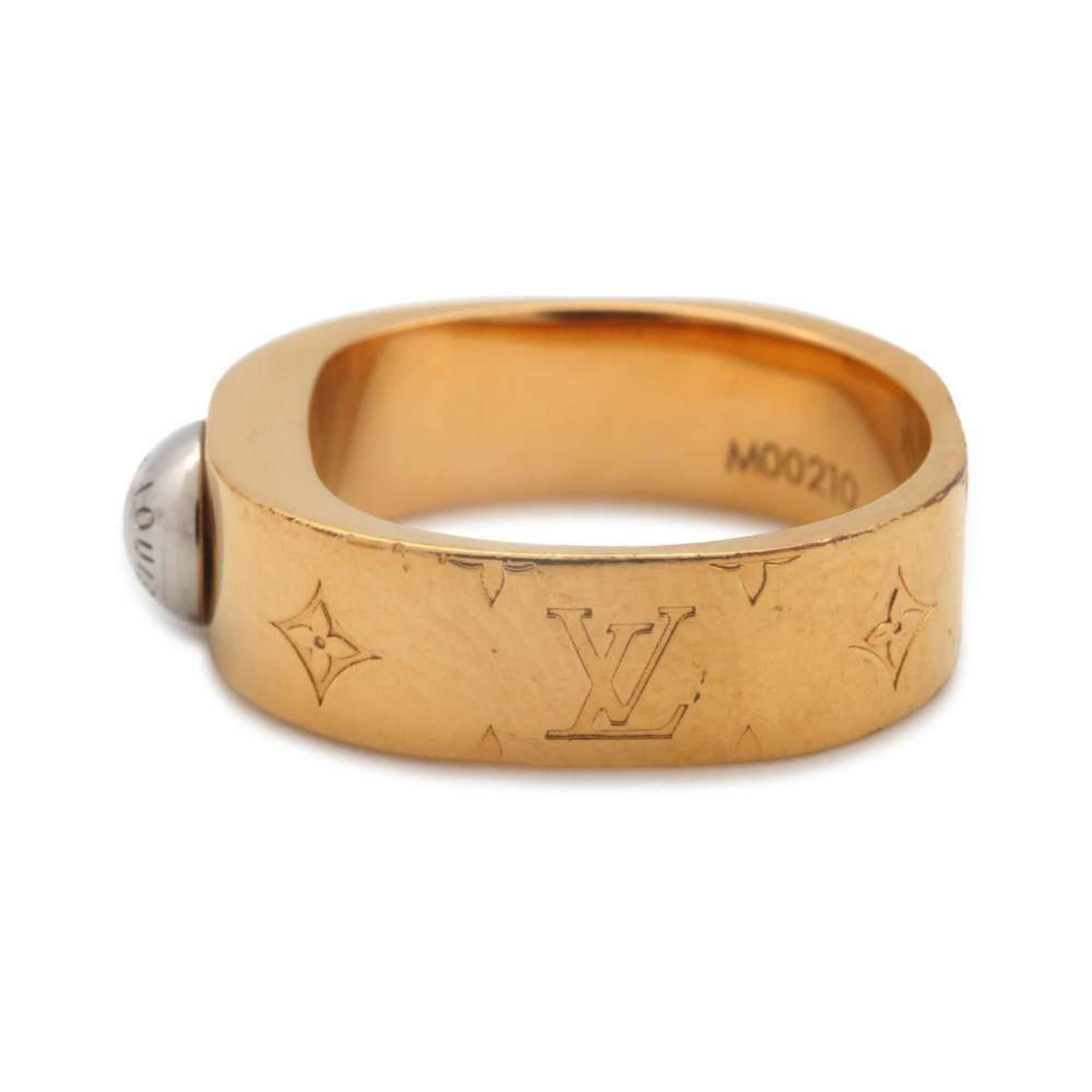 Louis Vuitton Ring Nanogram Metal Size S M00210 LOUIS VUITTON