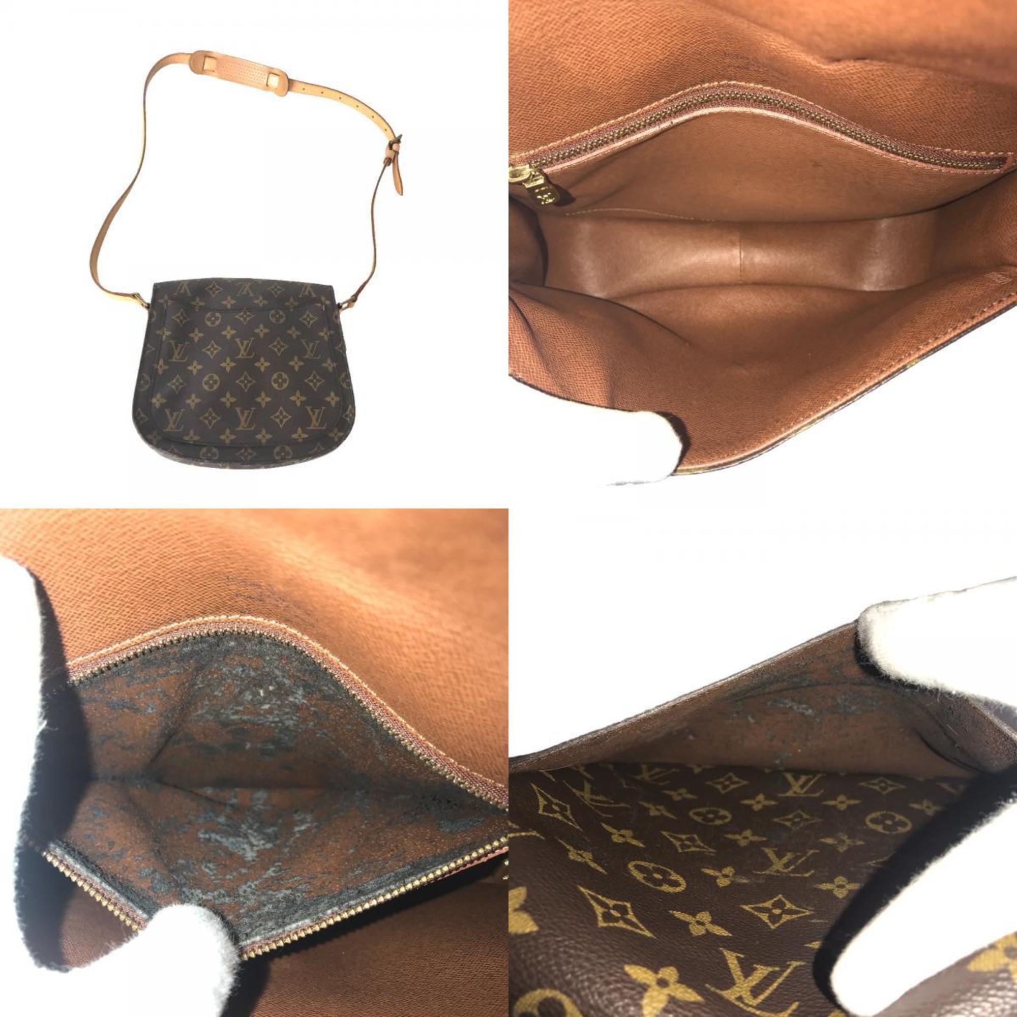 LOUIS VUITTON Saint-Clou Sling Bag Shoulder Women's Monogram Canvas Brown M51242