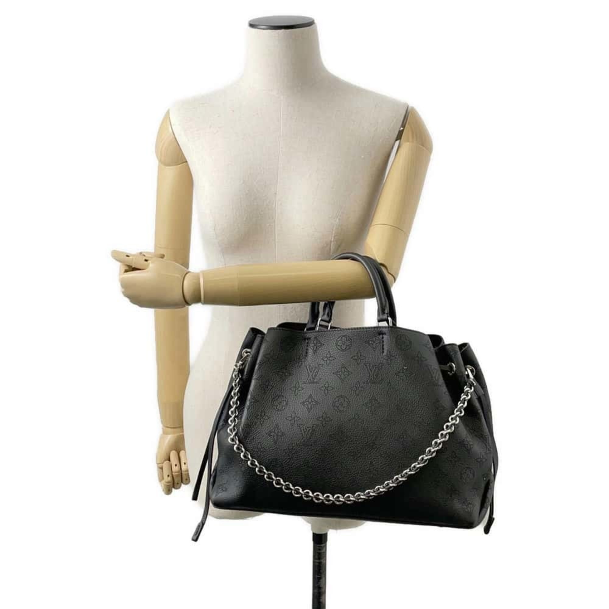 Louis Vuitton Handbag Monogram Mahina Bella Tote M59200 2way Shoulder Bag Black