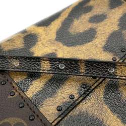 Louis Vuitton Handbag Monogram Leopard Camera Box M43001 2way Shoulder Bag Black