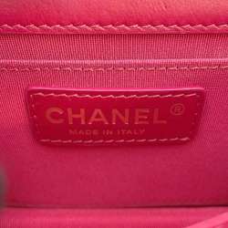 Chanel Chain Shoulder Bag Matelasse Coco Mark Full Flap Lambskin AS0148 CHANEL