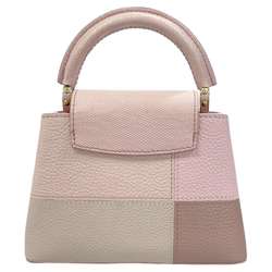 Louis Vuitton Handbag Taurillon Leather File Water Snake Capucines MINI M59268 Pink Karung