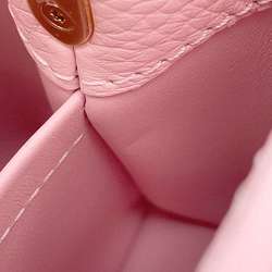 Louis Vuitton Handbag Taurillon Leather File Water Snake Capucines MINI M59268 Pink Karung