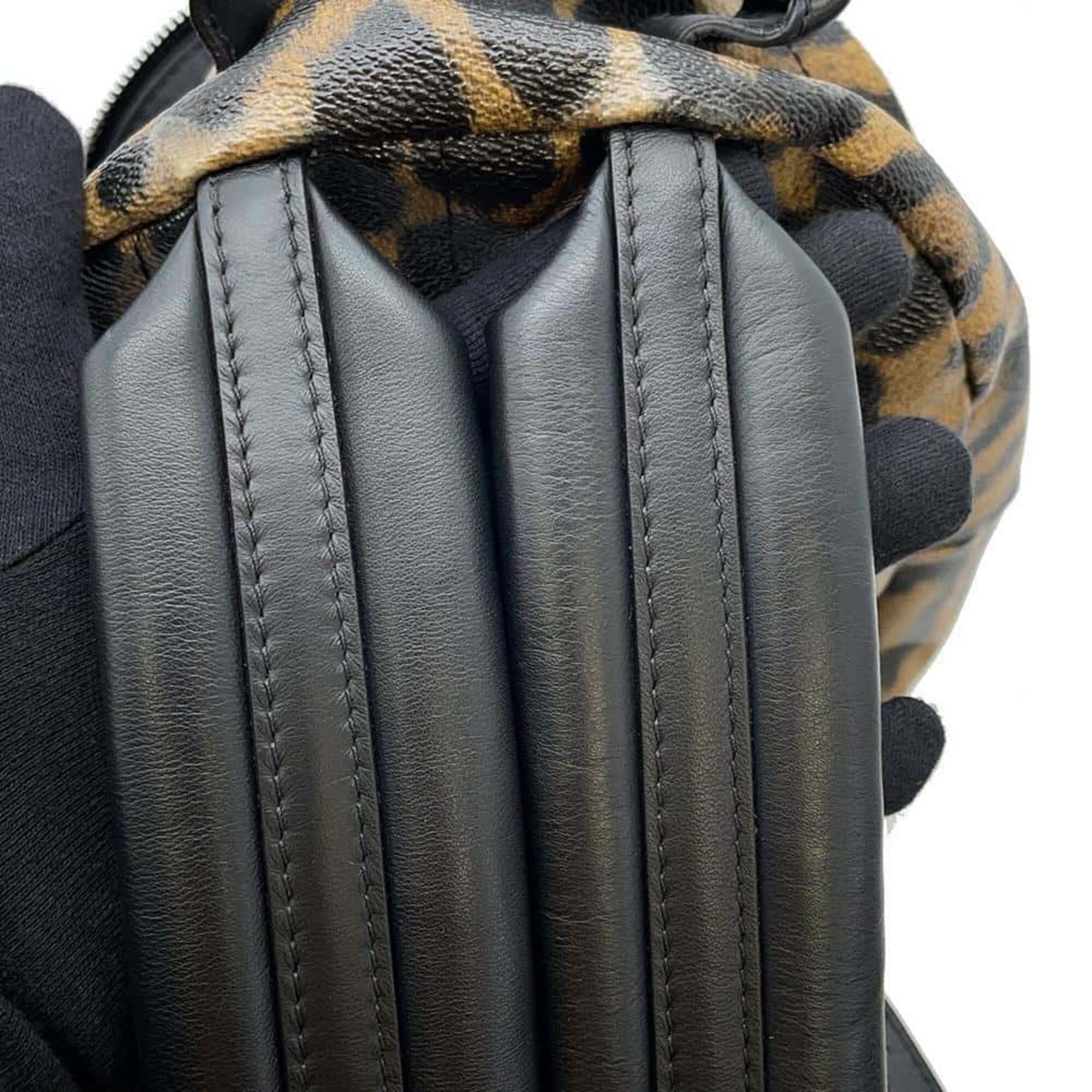 Louis Vuitton Backpack Palm Springs PM Animal Print M52020 LOUIS VUITTON Bag Black