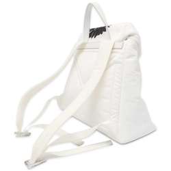 Prada Backpack Signe Print Nylon 1BZ072 PRADA Peter de Potter White