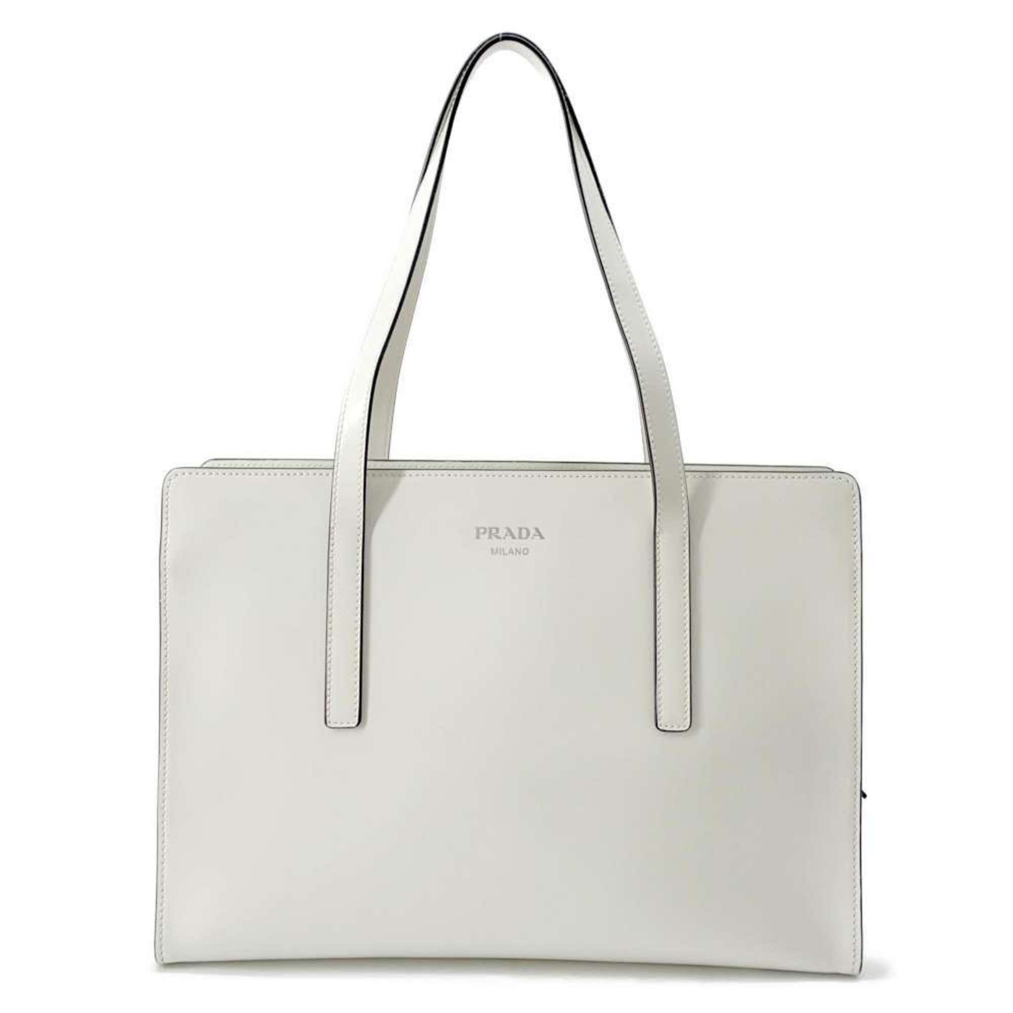 Prada Handbag Re-Edition 1995 Medium Brushed Leather 1BA350 PRADA Bag Tote White