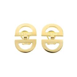 CELINE Earrings K18 YG Yellow Gold 750 Clip on
