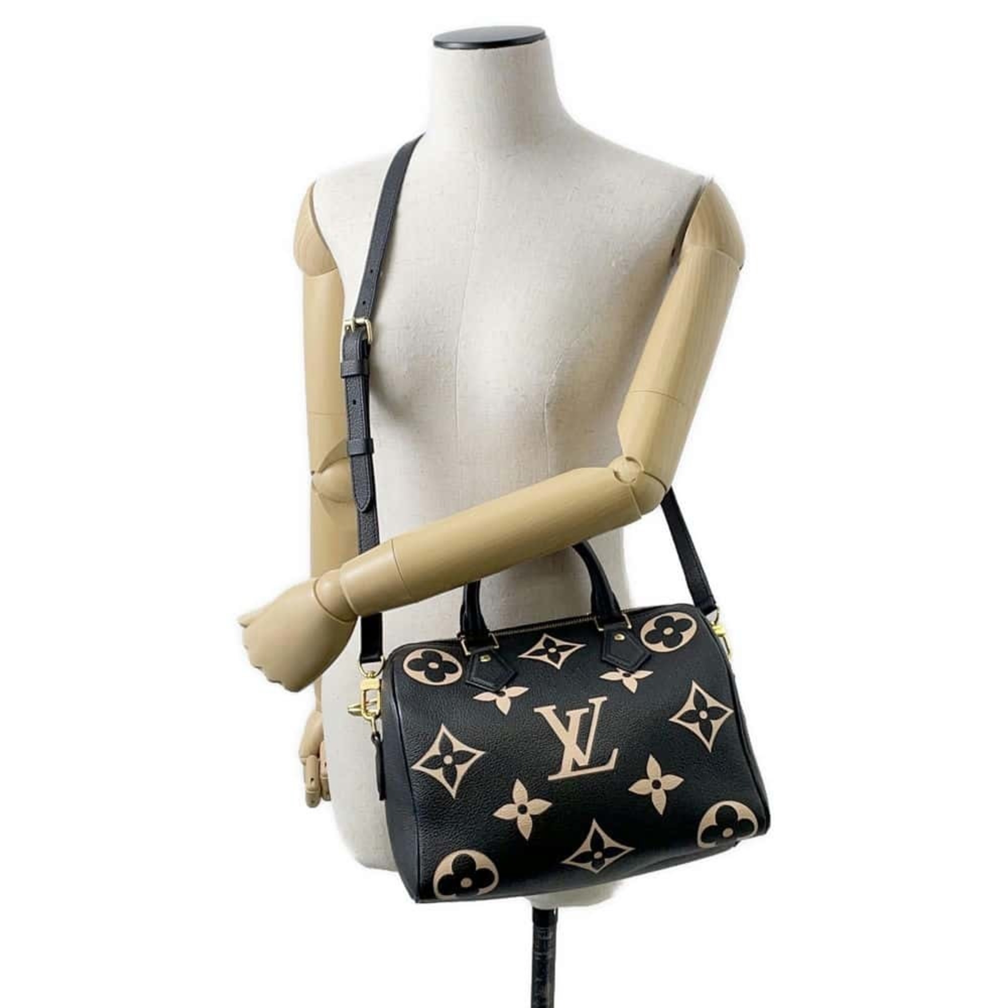 Louis Vuitton Handbag Monogram Empreinte Speedy Bandouliere 25 2way Shoulder Black