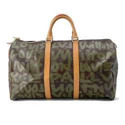 Louis Vuitton Boston Bag Monogram Keepall 50 M92196 Bags Men's LOUIS VUITTON