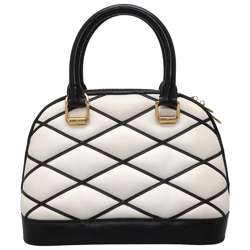 Louis Vuitton Handbag Lamb Leather Alma BB M23761 2way Shoulder Bag Black White