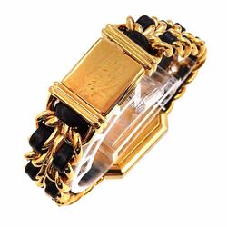 CHANEL Premiere S size H0001 Ladies watch Black Gold Quartz