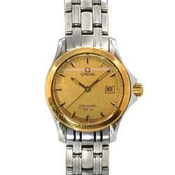 OMEGA Seamaster 120m combination ladies watch date gold YG quartz