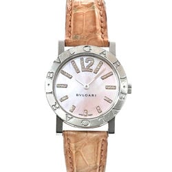 BVLGARI BB33SL Ladies Watch Diamond Pink Shell Automatic