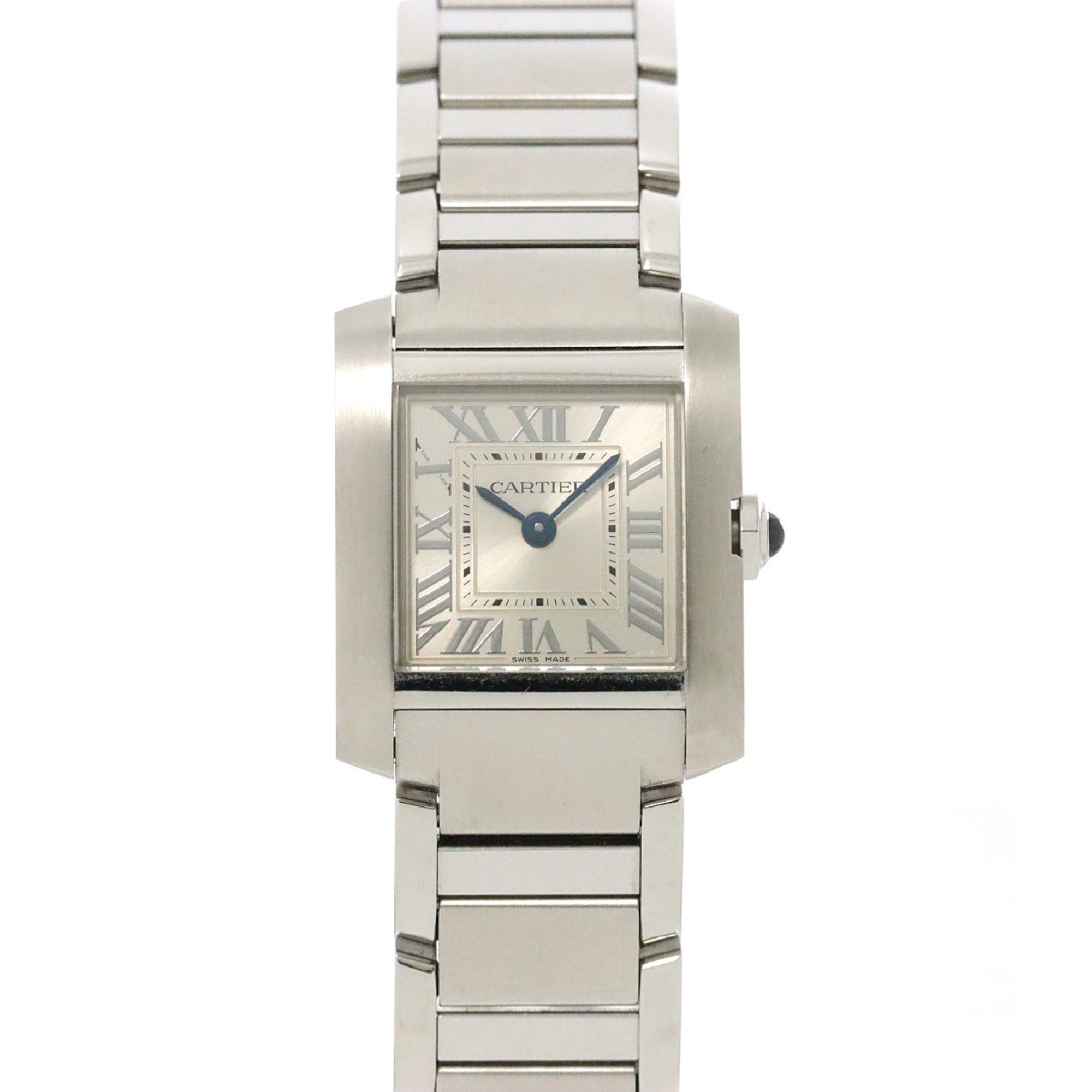 Cartier Tank Francaise SM WSTA0065 Ladies' Watch Silver Quartz