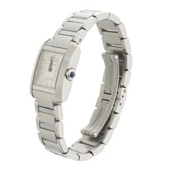 Cartier Tank Francaise SM WSTA0065 Ladies' Watch Silver Quartz