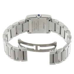 Cartier Tank Francaise SM WSTA0065 Ladies' Watch Silver Quartz