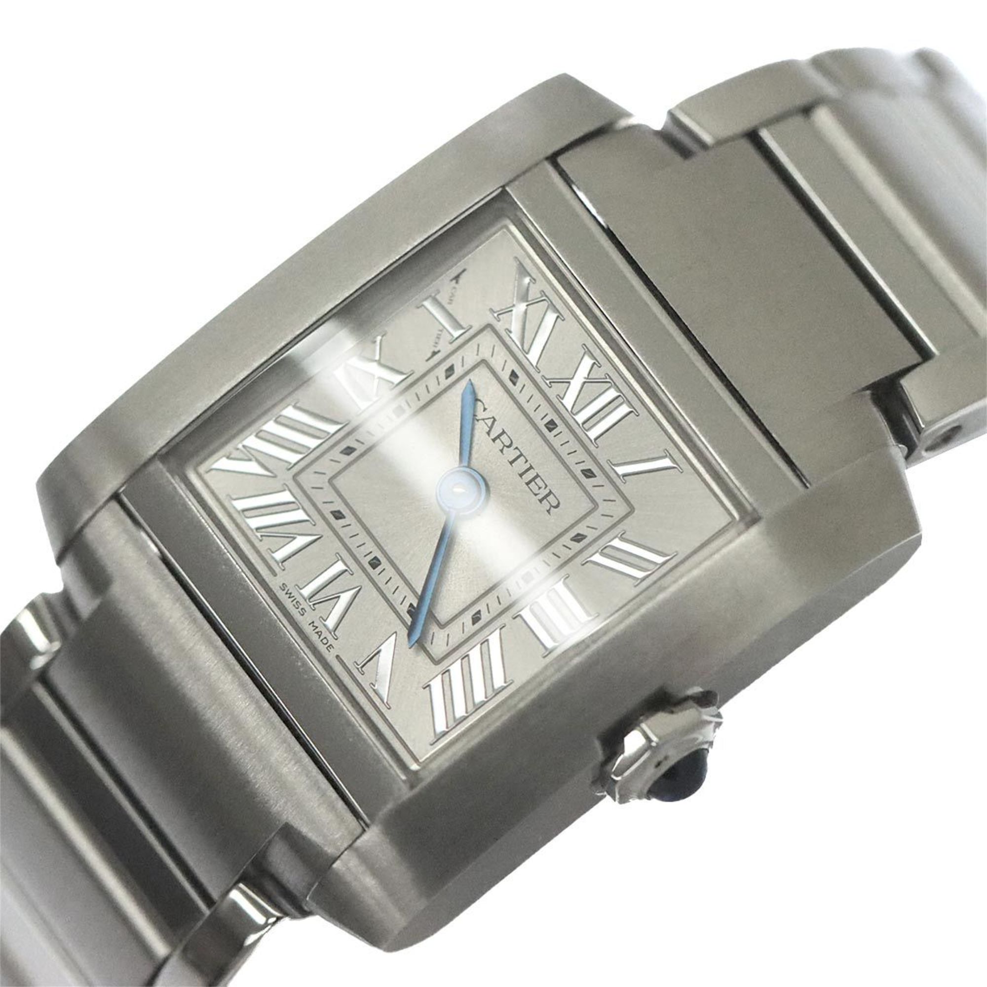 Cartier Tank Francaise SM WSTA0065 Ladies' Watch Silver Quartz