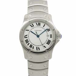 Cartier Santos Cougar MM W20027K1 Boys' Watch Date White Quartz