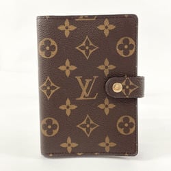 LOUIS VUITTON Agenda PM R20005 Notebook Cover Monogram Canvas Brown Unisex