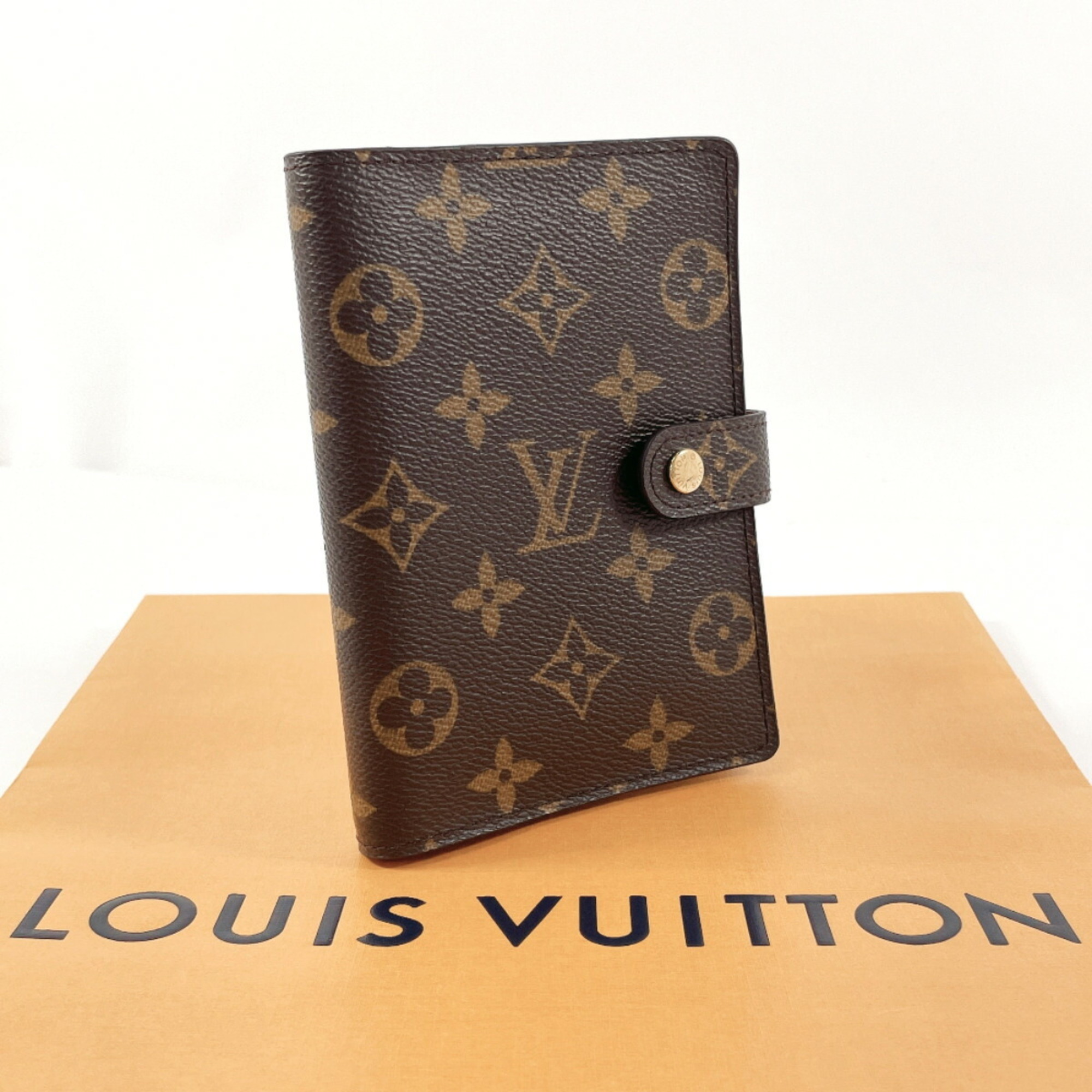 LOUIS VUITTON Agenda PM R20005 Notebook Cover Monogram Canvas Brown Unisex