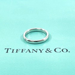 TIFFANY & Co. Tiffany Stacking Band Ring Elsa Peretti Pt950 Platinum/Diamond 11.5 Silver Women's