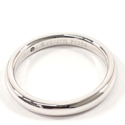 TIFFANY & Co. Tiffany Stacking Band Ring Elsa Peretti Pt950 Platinum/Diamond 11.5 Silver Women's