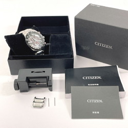 CITIZEN Eco-Drive ATTESA E610 Watch Stainless Steel/Stainless Steel Silver Solar Black Dial Men's