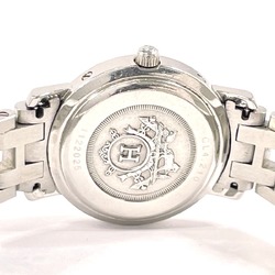 HERMES Clipper CL4.210 Watch Stainless Steel/Stainless Steel Silver Quartz White Dial Women's