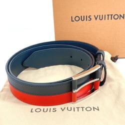 LOUIS VUITTON Louis Vuitton Santur America's Cup 2017 M9127 Belt Leather Navy Men's