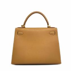 Hermes handbag Kelly 28 E stamp Cushvel natural ladies