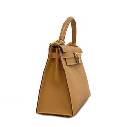 Hermes handbag Kelly 28 E stamp Cushvel natural ladies