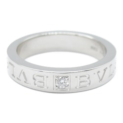 BVLGARI Double logo Ring Clear K18WG(WhiteGold) Clear