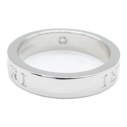 BVLGARI Double logo Ring Clear K18WG(WhiteGold) Clear